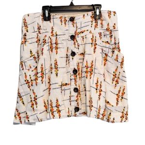 Free People Floral Full Skirt, Size Large